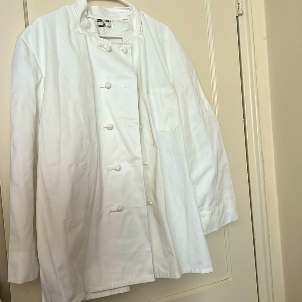 chef white coat size: 48